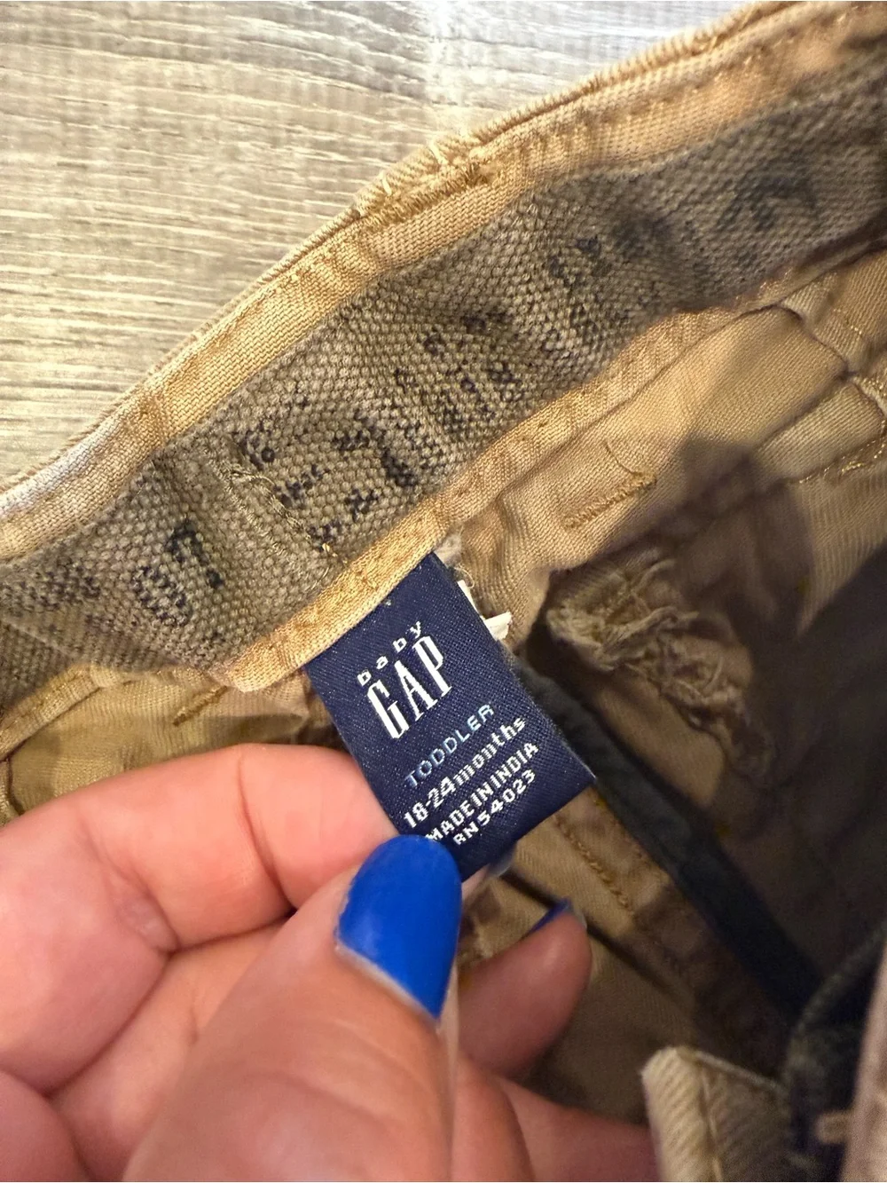 Baby Gap Toddler Beige Tan Cargo Pants Size 18-24 Months